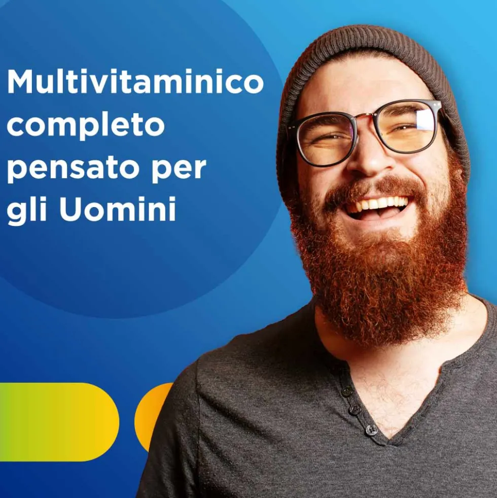 Multicentrum Uomo - Integratore multivitaminico per uomini fino ai 50 anni, 60 compresse