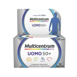 Multicentrum Uomo 50+ Integratore multivitaminico e multiminerale per gli uomini, 30 compresse