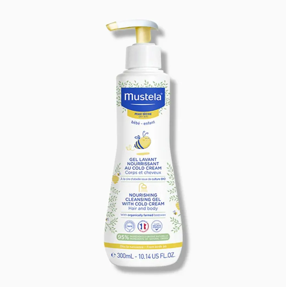Mustela Detergente Nutriente alla Cold Crem per Pelle Secca, 300ml
