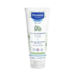 Mustela 2 In 1 Gel Detergente Corpo e Capelli Bambini Protegge Idrata, 200ml