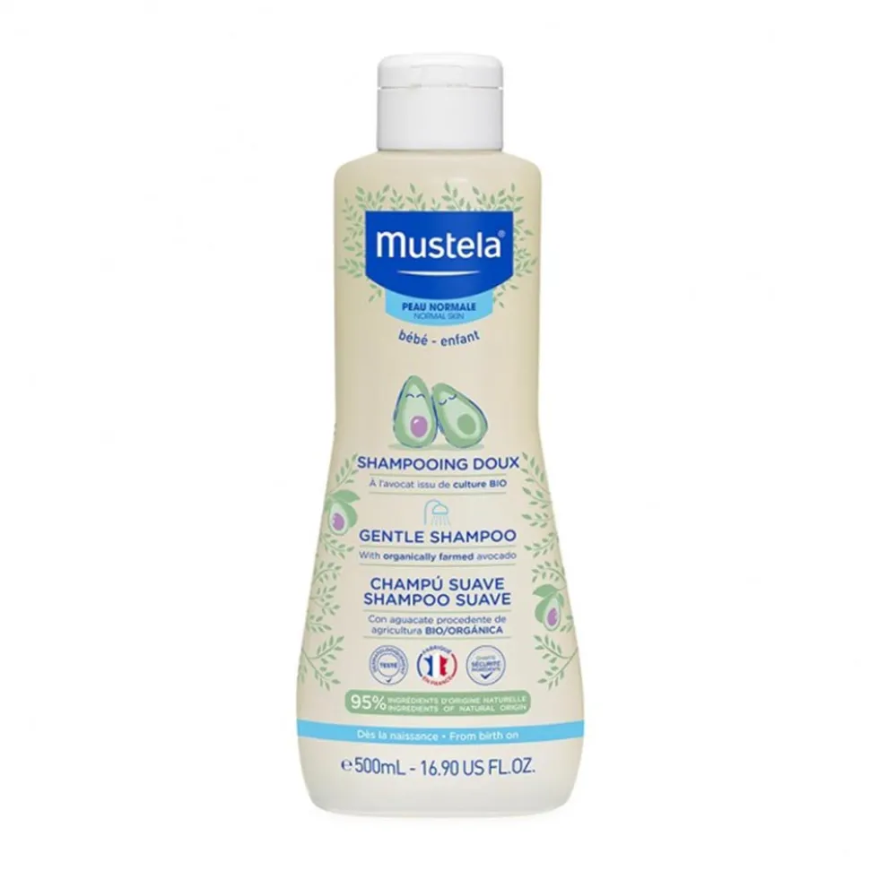 Mustela Shampoo Dolce - Shampoo delicato per detergere i capelli e prevenire i nodi, 500 ml