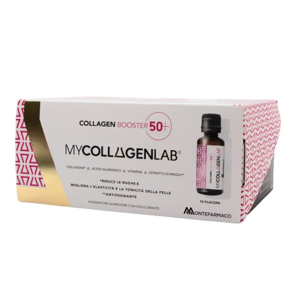 MyCollagenLab Collagen Booster 50+ Integratore Alimentare Anti Età, 14 flaconcini