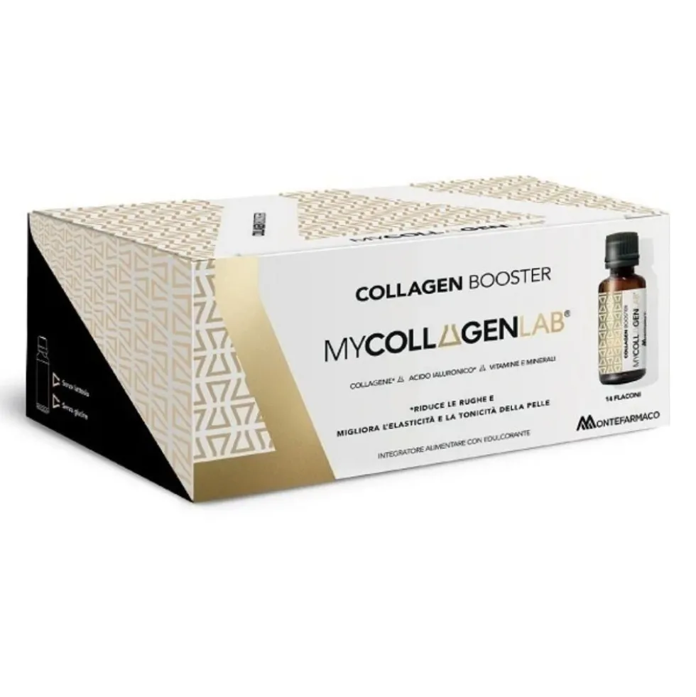MyCollagenLab Collagen Booster - Integratore alimentare anti-età per la pelle, 14 flaconcini