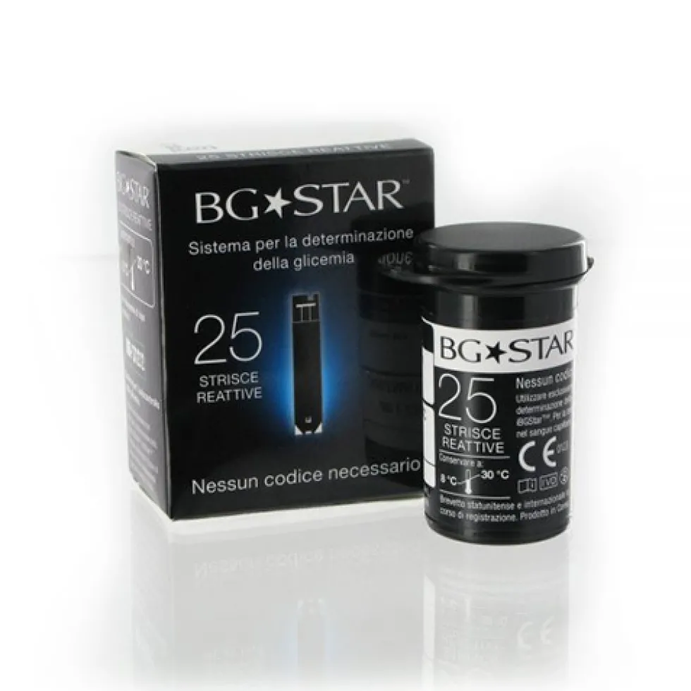 MyStar BG Star Strisce Reattive Misurazione Glicemia 25 Pezzi