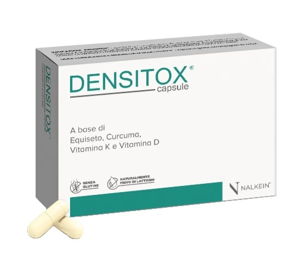 Nalkein Densitox - Integratore alimentare per la salute delle ossa, 30 capsule