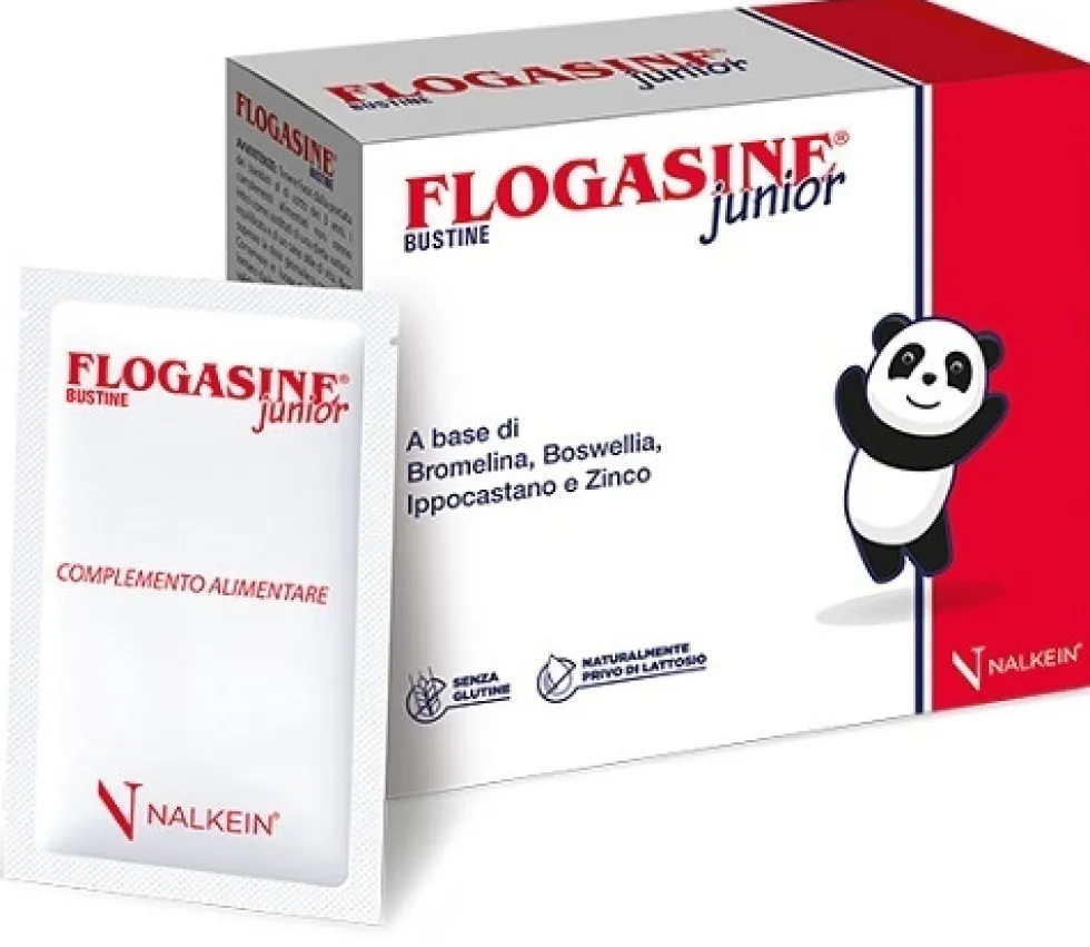 Nalkein Flogasine Junior - Integratore per il microcircolo e la funzionalità articolare, 20 bustine