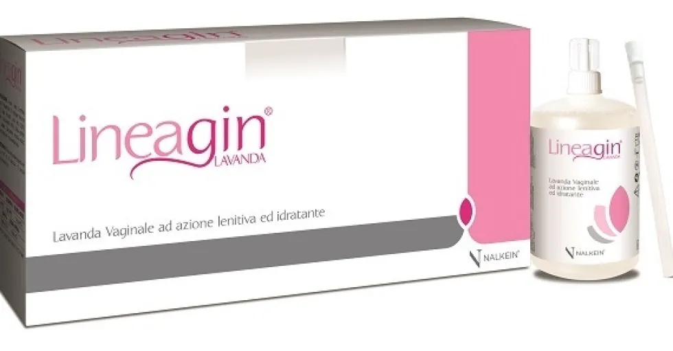 Nalkein Lineagin - Lavanda vaginale per la secchezza e le irritazioni, 5 flaconi da 140 ml