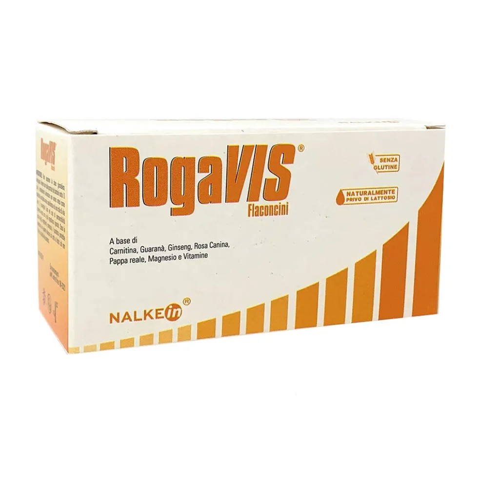 Nalkein SA Rogavis Integratore per Stanchezza Fisica e Mentale, 10Flaconcini