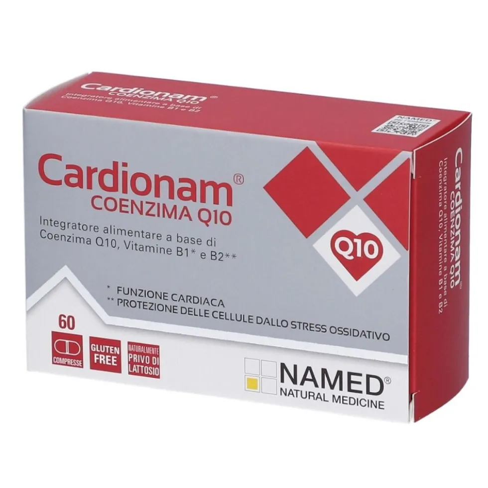 Named Cardionam - Coenzima Q10 Integratore Alimentare Funzione Cardiaca, 60 capsule