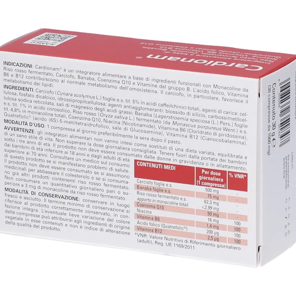 Named Cardionam Integratore Alimentare, 30 Compresse