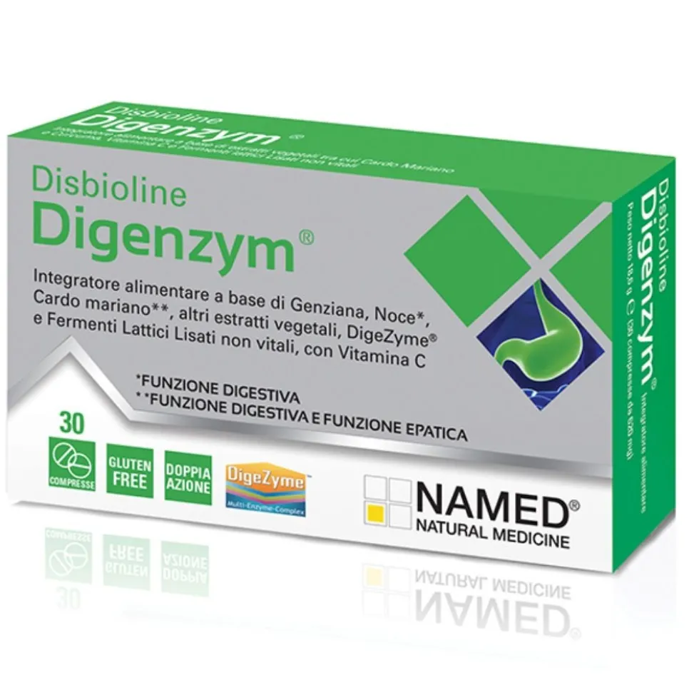 Named Disbioline Dygenzim AB Integratoe Alimentare per la Digestione, 30 compresse