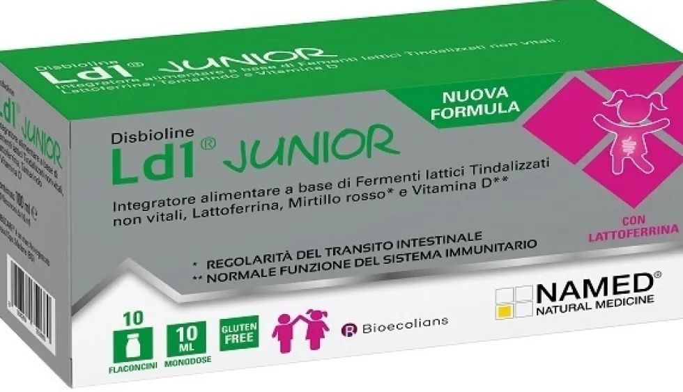 Named Disbioline Ld1 Junior - Integratore per le difese immunitarie, 10 flaconcini da 10 ml