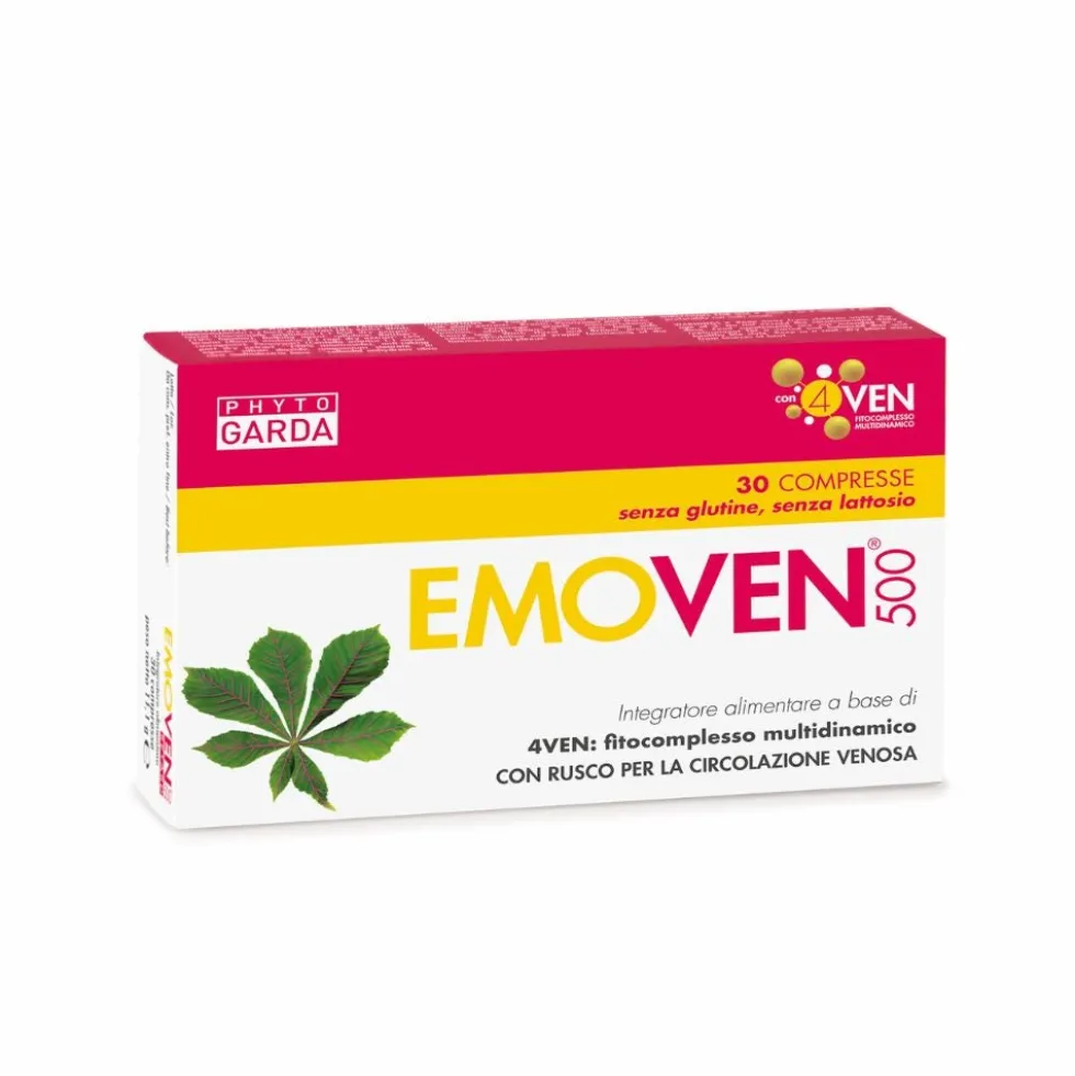 Named Emoven 500 Integratore con Rusco per la Circolazione Venosa, 30 Compresse