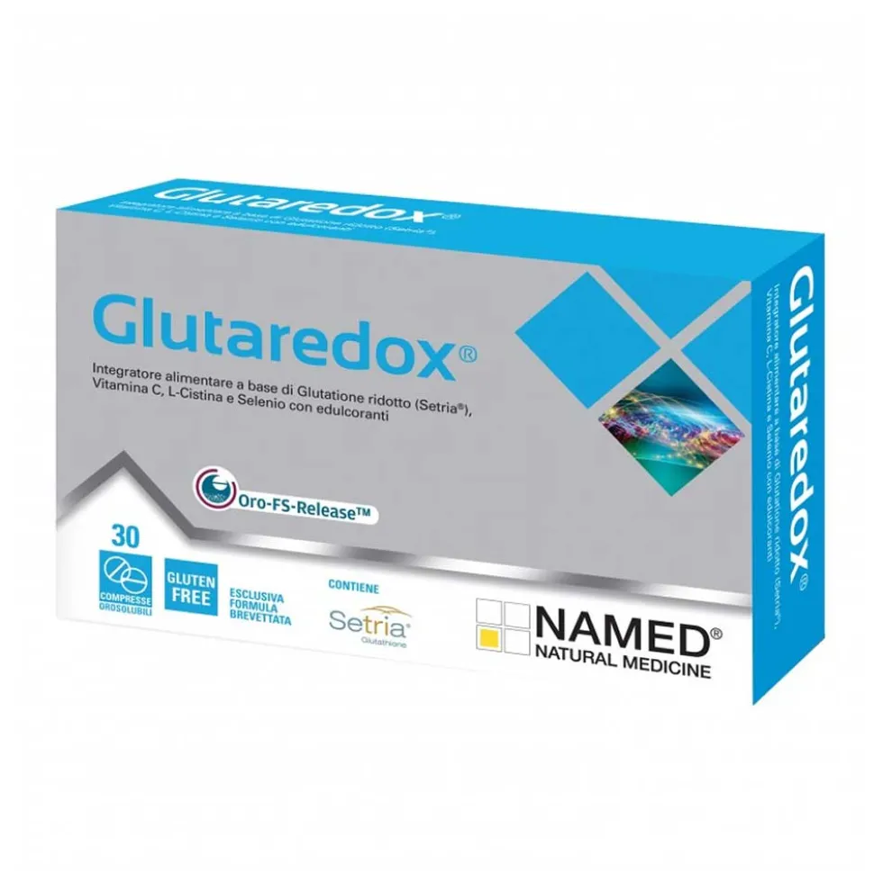 Named Glutaredox - Integratore antiossidante per le difese immunitarie, 30 compresse orosolubili