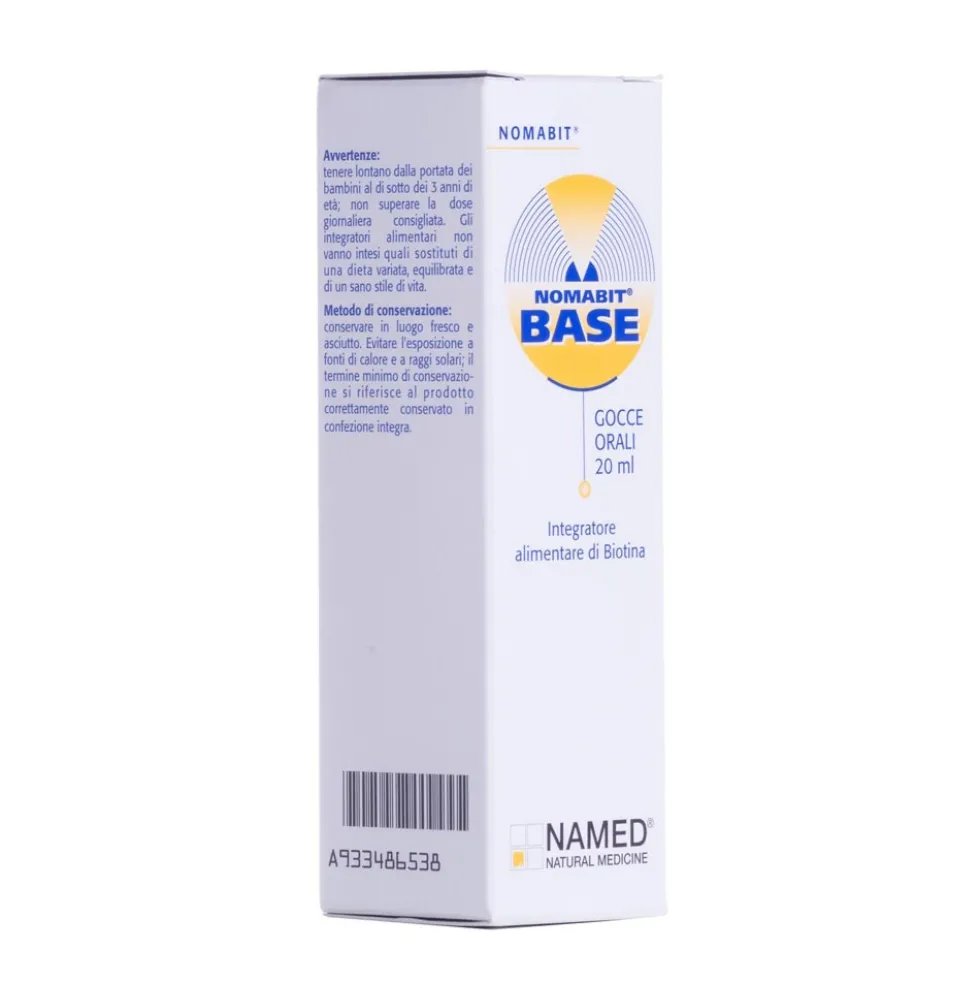 Named Nomabit Base Gocce Integratore Alimentare a base di Biotina, 20ml