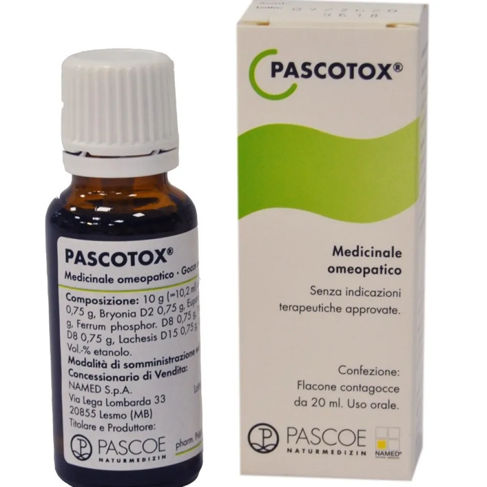 Named Pascotox Medicinale Omeopatico in gocce, 50ml