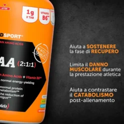 Named Sport BCAA 2:1:1 Integratore di Aminoacidi Ramificati, 300 compresse