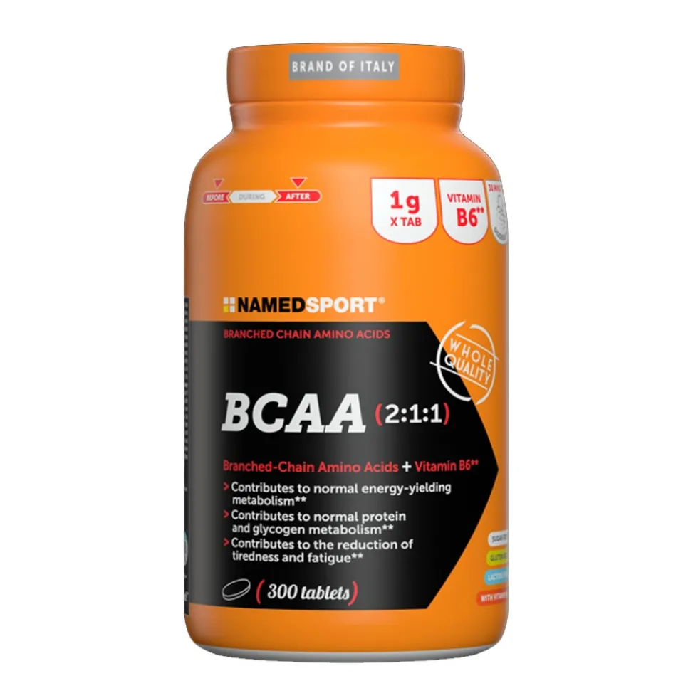 Named Sport BCAA 2:1:1 Integratore di Aminoacidi Ramificati, 300 compresse