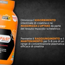 Named Sport CreaFast Integratore di Creatina Monoidrato Bifasica, 120 Compresse