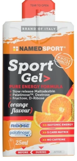 Named Sport Gel Orange Integratore Energetico Gusto Arancia, 25ml