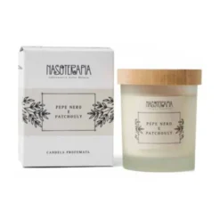 Nasoterapia Candela al pepe nero e patchouli - Candela profumata per gli ambienti, 180 g