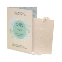 Nasoterapia Cuore di Casa - Onda Card Profumata per gli armadi e i cassetti foglie di violetta e zagara, 1 pezzo