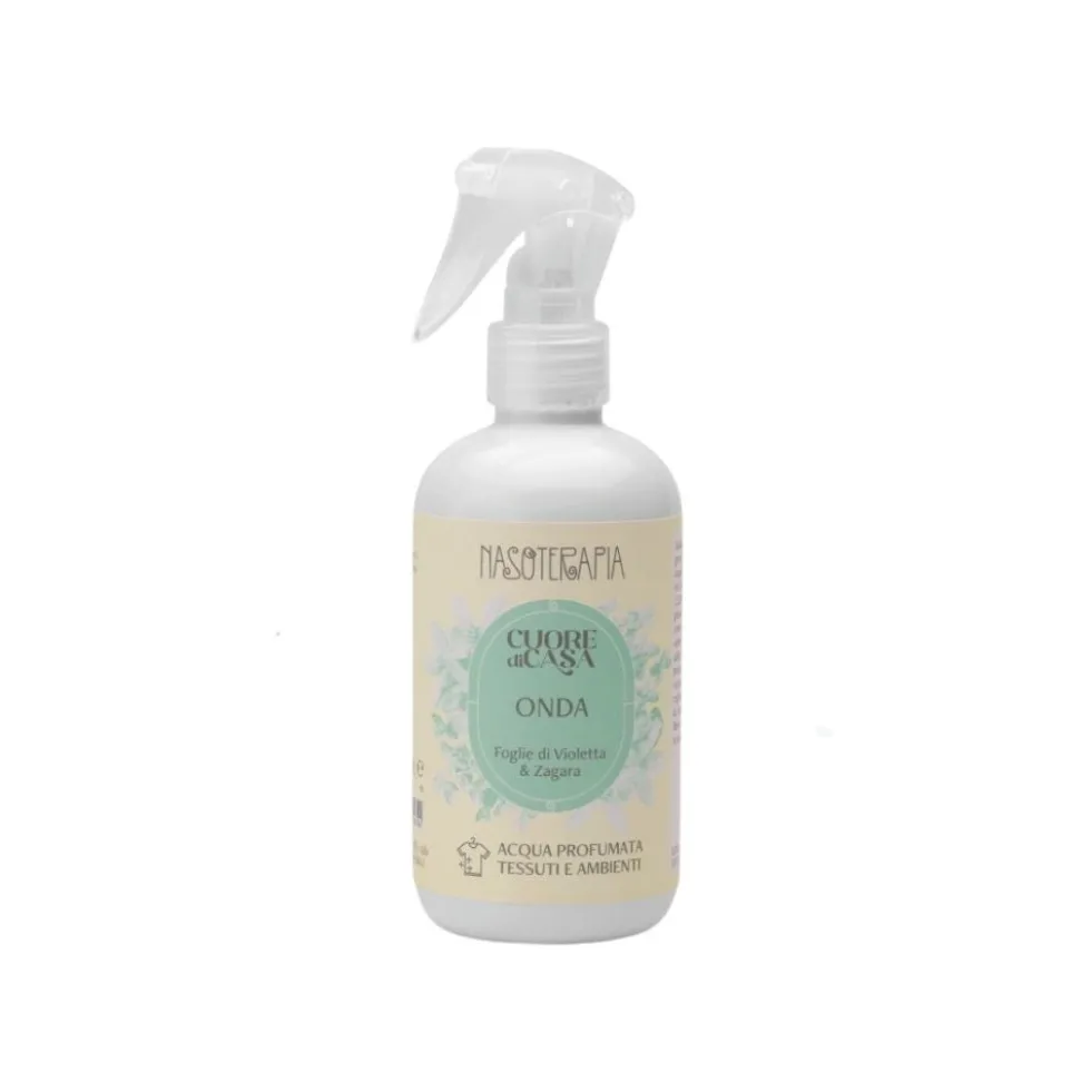 Nasoterapia Cuore di Casa - Onda Spray per tessuti e ambienti foglie di violetta e zagara, 250 ml