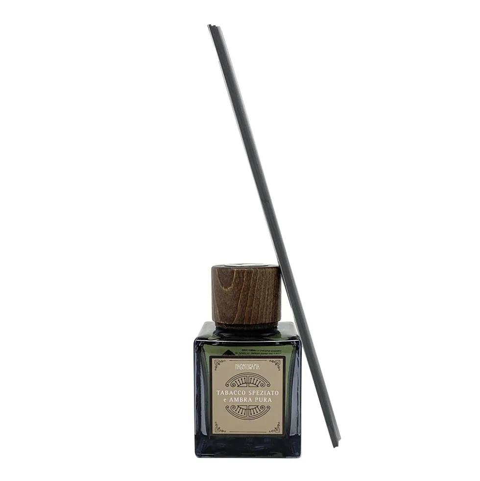 Nasoterapia Diffusore al tabacco speziato e ambra pura - Profumatore per gli ambienti, 200 ml