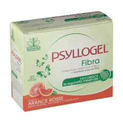 Nathura Psyllogel - Fibra Arance Rosse Integratore Alimentare, 20 Bustine