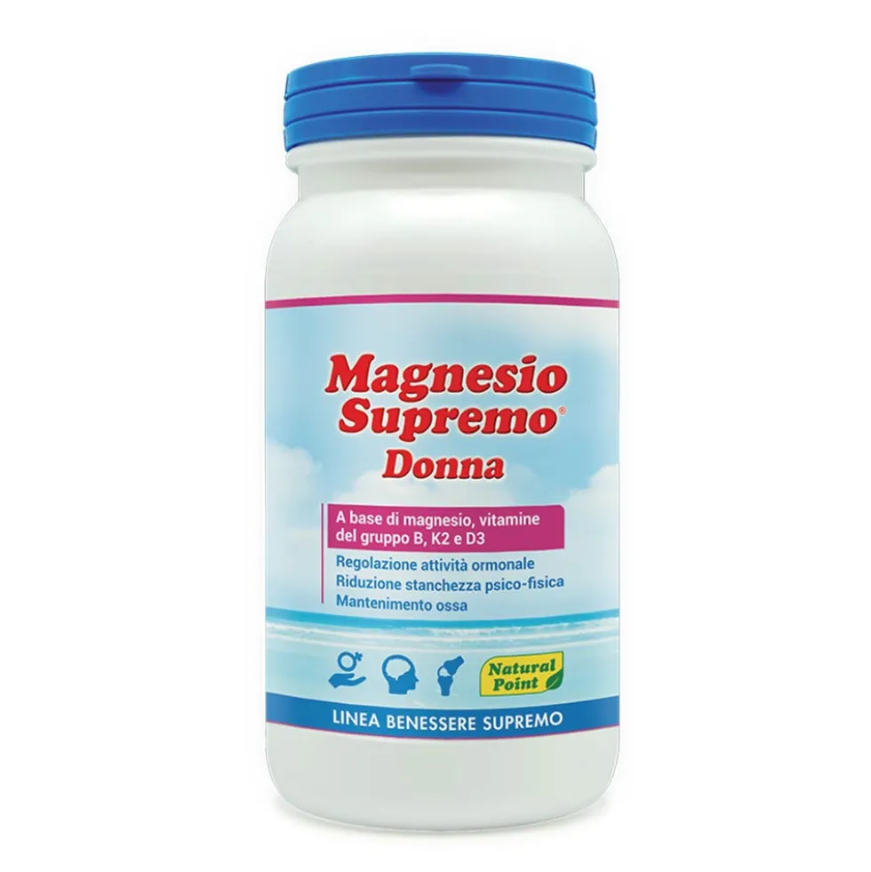 Natural Point Magnesio Supremo Donna - Integratore alimentare per il benessere femminile, 150 g