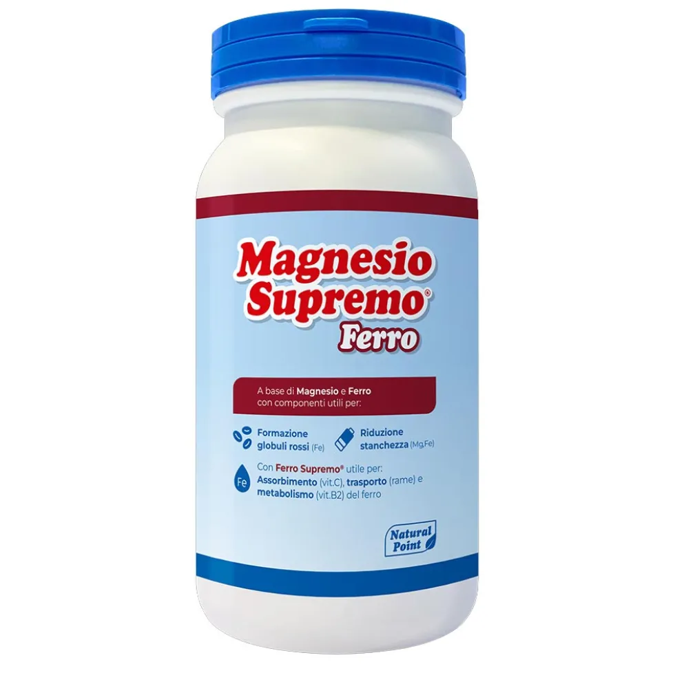 Natural Point Magnesio Supremo Ferro Integratore Alimentare, 150g