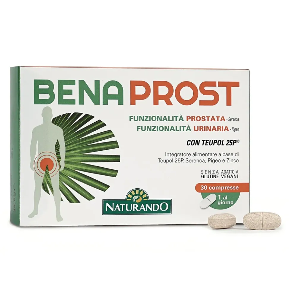 Naturando Benaprost Integratore Alimentare per la Prostata, 30 Compresse