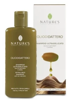 Nature's Olio di Dattero - Shampoo naturale ultradelicato e idratante per i capelli, 200 ml