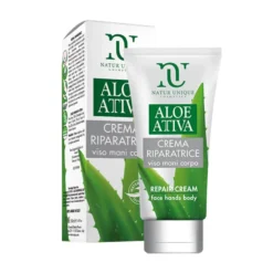 Natur Unique Aloe Attiva - Crema Riparatrice Viso Mani e Corpo, 150ml