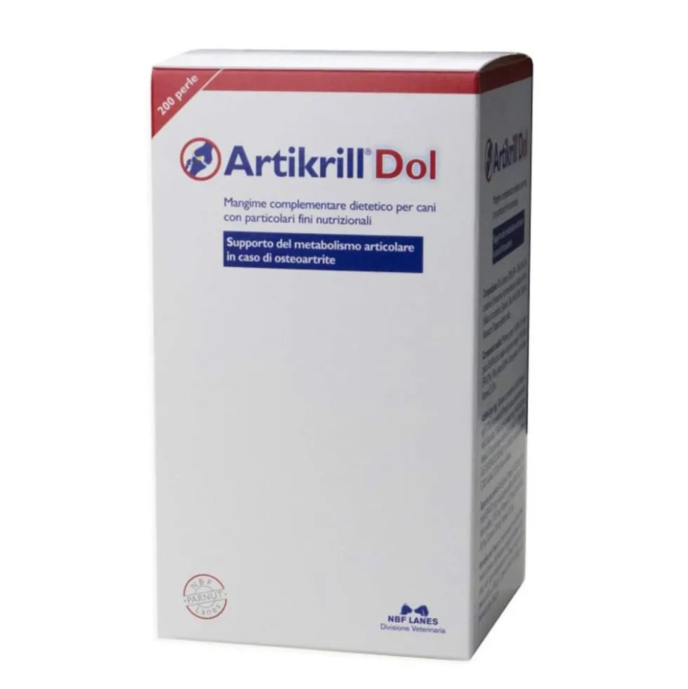 NBF Lanes Artikrill Dol Cane Supporto del metabolismo articolare, 200perle
