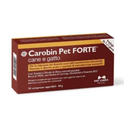 NBF Lanes Carobin Pet Forte Mangime Complementare Cane e Gatto, 30 Compresse