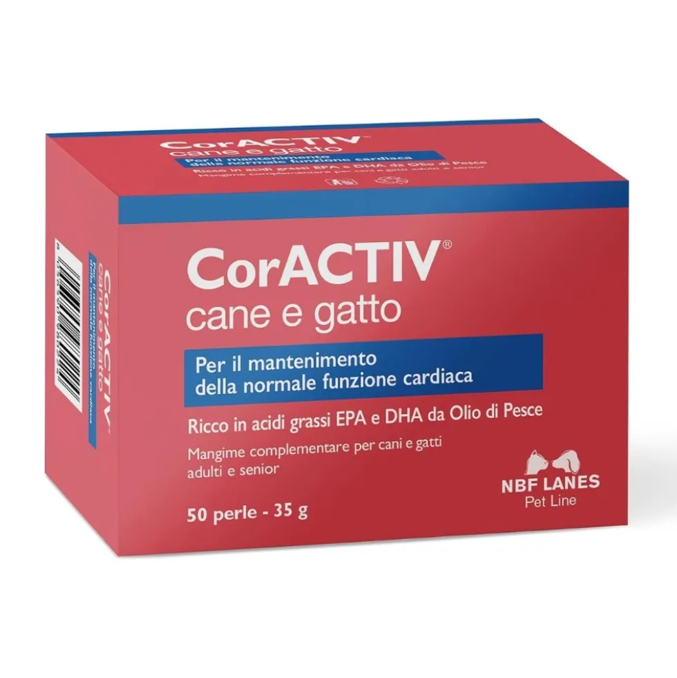 NBF Lanes Coractiv Mangime Complementare per Cani e Gatti, 50 perle