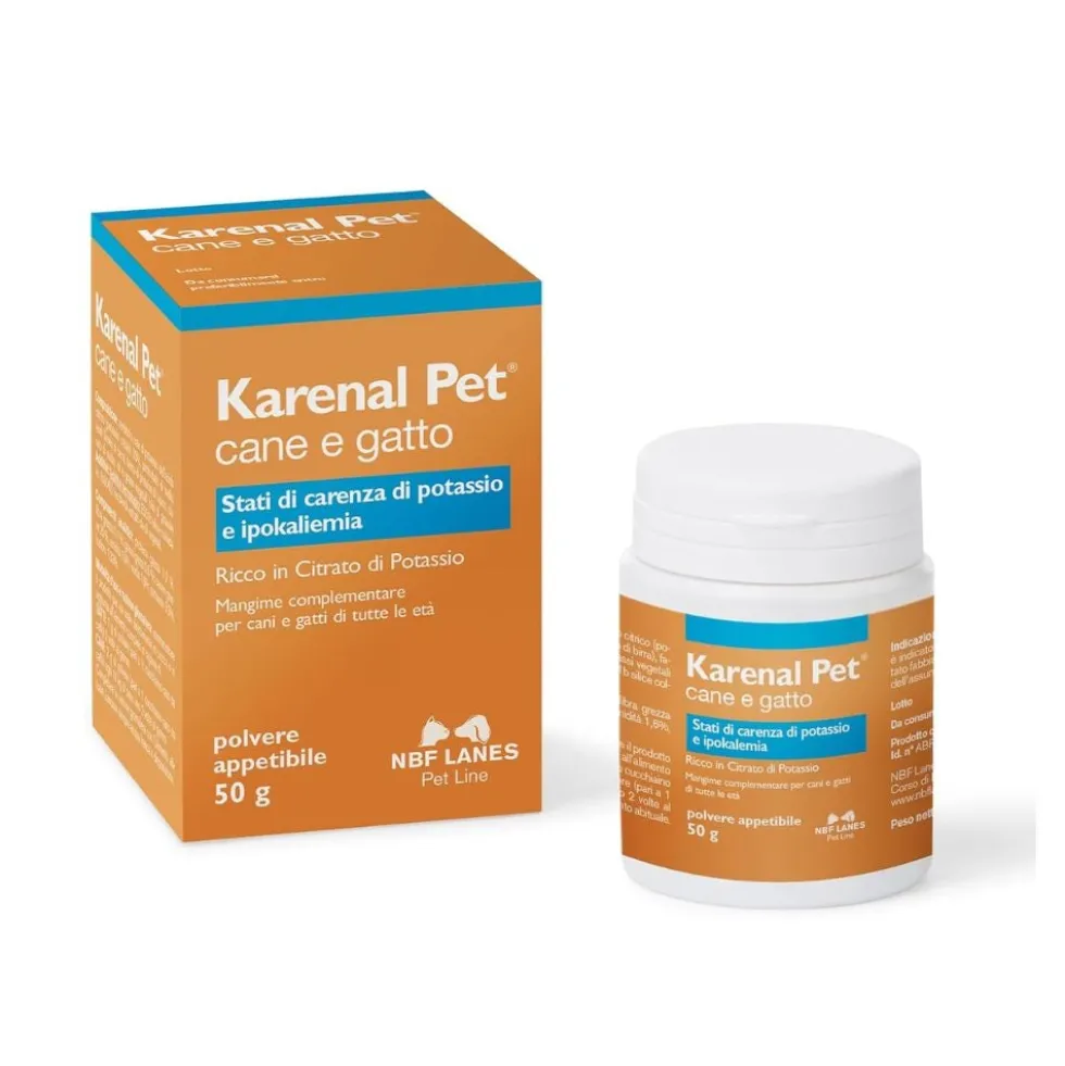 NBF Lanes Karenal Pet Mangime Complementare in Polvere per Cane e Gatto, 50g