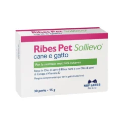 NBF Lanes Ribes Pet Sollievo Mangime Complementare per Cane e Gatto, 30 perle
