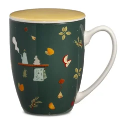 Neavita Coccole di tè - Infusiera verde in ceramica per tisane in foglie, 370 ml