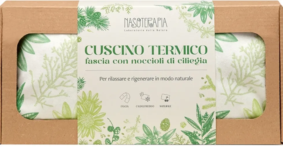 Neavita Cuscino termico a fascia - Fascia con noccioli di ciliegia per il rilassamento, 55x13 cm