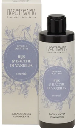Neavita Nasoterapia Iris e bacche di vaniglia - Bagnodoccia per una detersione delicata, 200 ml