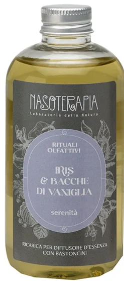 Neavita Nasoterapia Iris e bacche di vaniglia - Ricarica per diffusore per la serenità, 250 ml