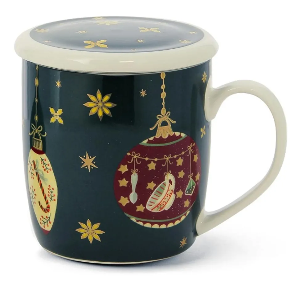 Neavita Natale - Herbal Infuser Infusiera in Ceramica Verde, 380ml