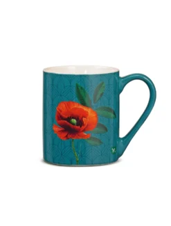 Neavita Rituali Botanici - Tazza in ceramica verde per tisane e infusi, 380 ml