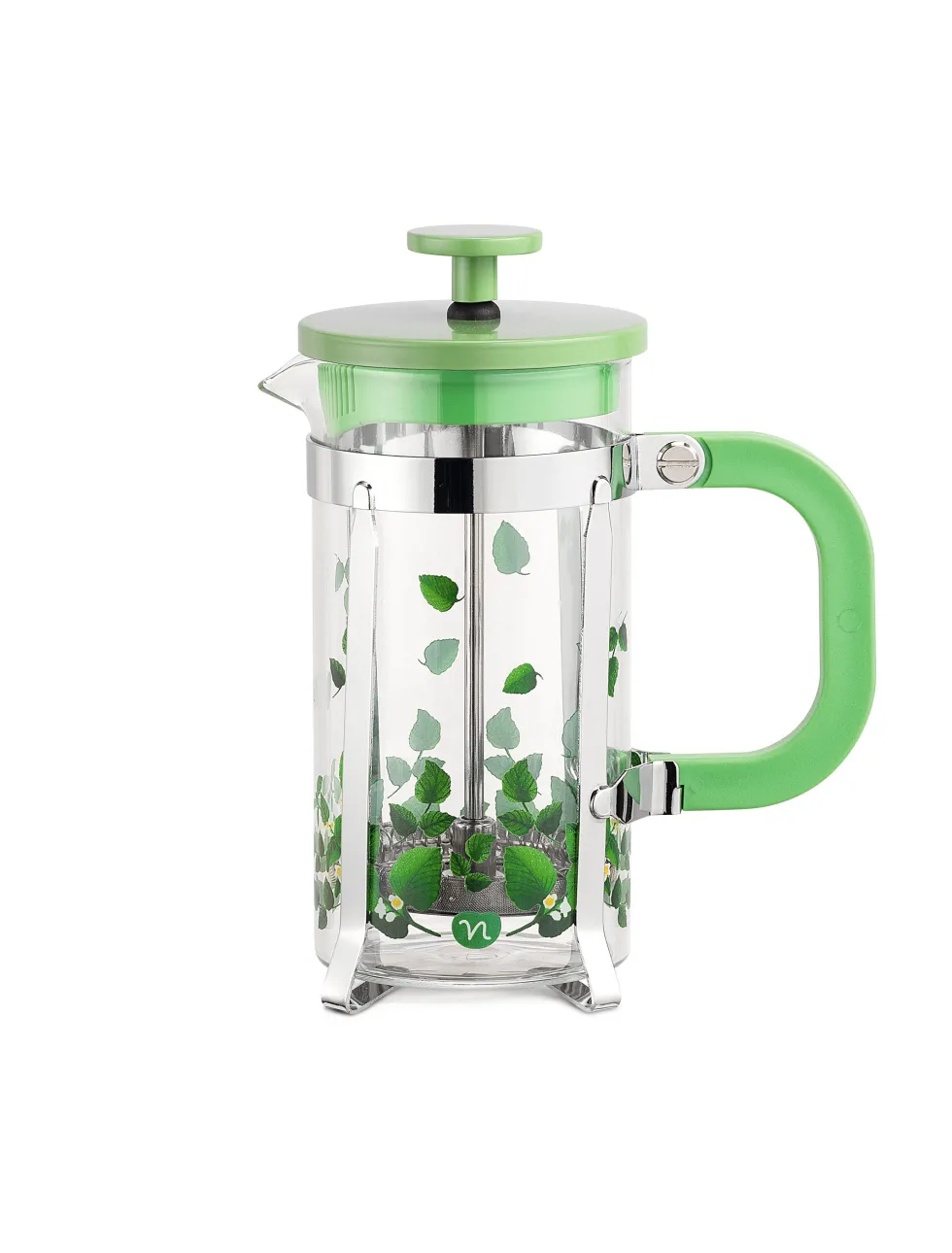 Neavita Tea Plunger - Tisaniera a Stantuffo Menta, 350ml
