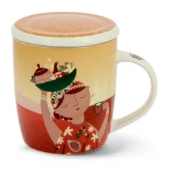 Neavita Viaggi di Benessere Africa - Tazza infusiera per preparare tè e tisane, 380 ml