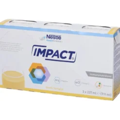 Nestlé Impact Oral - Alimento a fini medici speciali per le difese immunitarie gusto Vaniglia, 3 x 237 ml