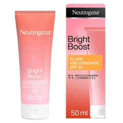 Neutrogena Bright Boost Crema Idratante Viso con Protezione SPF30 Crema Schiarente con Neoglucosomina, 50ml