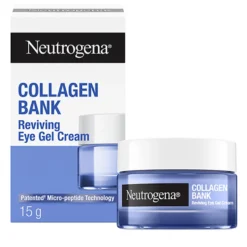 Neutrogena Collagen Bank Crema Gel Rivitalizzante Contorno Occhi Antiocchiaie con Tecnologia Micropeptidica e Niacinamide Anti-Età, 15ml